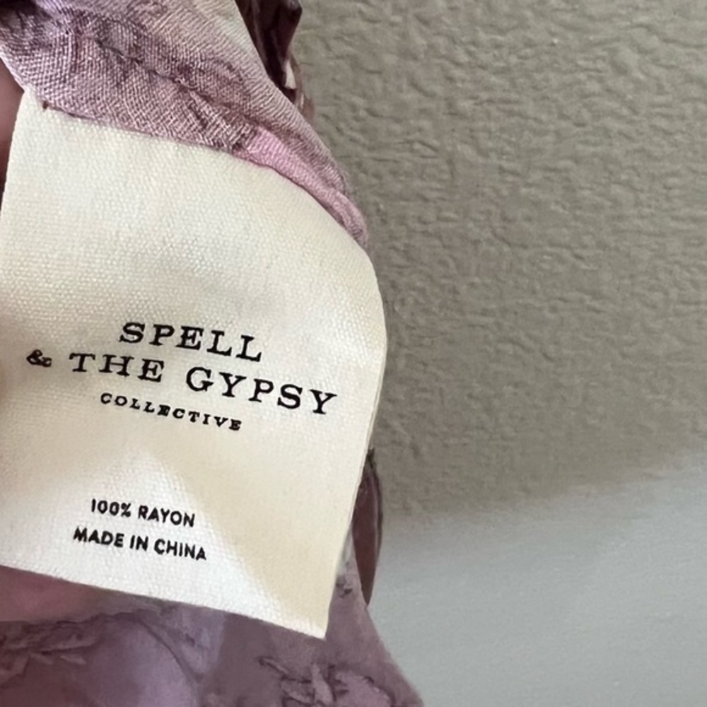 Spell and the Gypsy Collective Pink Floral Rosa 90s Mini Dress - Picture 11 of 12